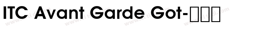ITC Avant Garde Got字体转换
